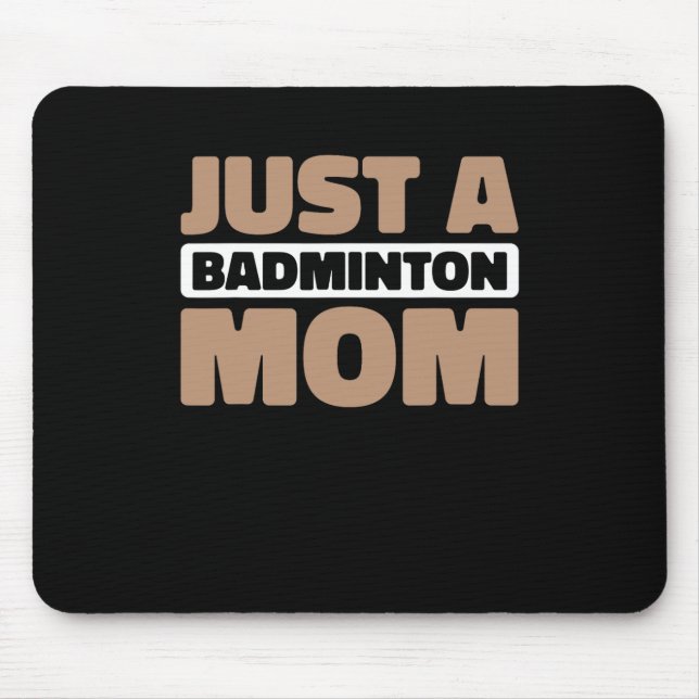 Mousepad Tribunal de Badminton - Jogador Shuttle Apenas Um  (Frente)