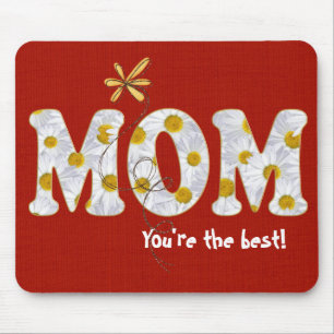 Mousepad tributo de margarida à mãe