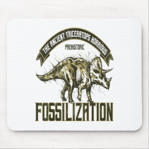 Mousepad Tricerátops I Dinossauro Horridus Fósseis Antigos
