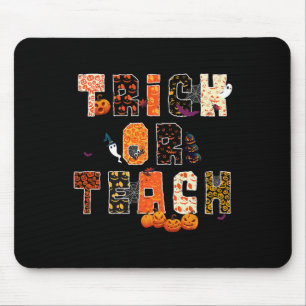 Mousepad Trick Or Teach Assustador Professor Escola Hallowe