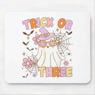 Mousepad Trick Or Três Fantasmas Lindos Groovy Aniversário
