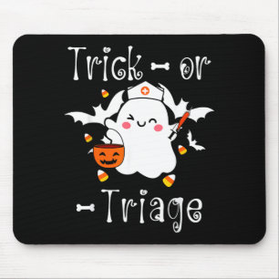 Mousepad Trick Or Triage Enfermeira de Triagem Fantasma Dia