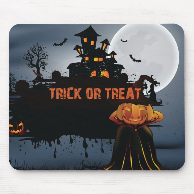 Mousepad Trick ou trata o castelo (Frente)