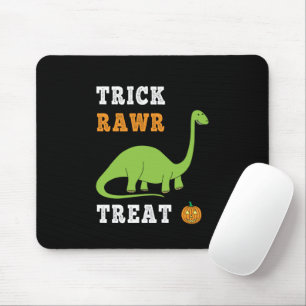 Mousepad Trick Rawr Treat Cute Halloween Brontosaurus Dino