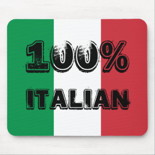 Mousepad Tricolor Verde Vermelho Branco 100% Italiano