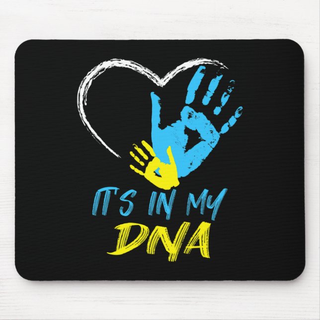 Mousepad Tridente da Ucrânia Bandeira da Ucrânia Bandeira U (Frente)