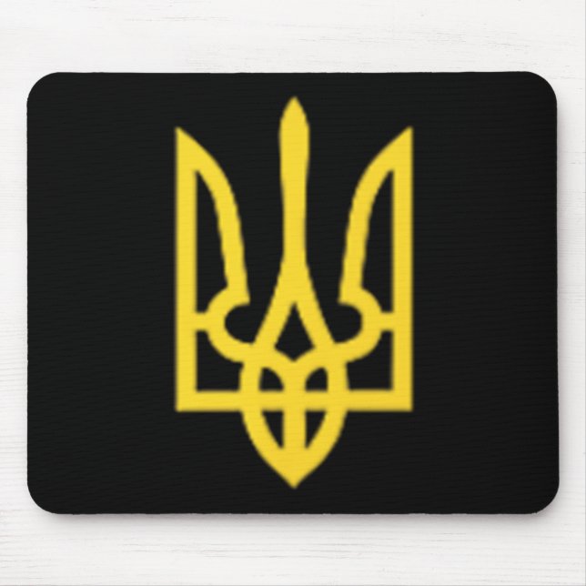 Mousepad Tridente da Ucrânia - Símbolo Tryzub Ucraniano (Frente)