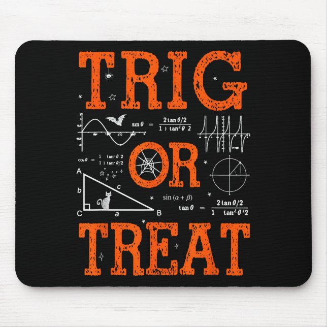 Mousepad Trig ou Tratamento Engraçado de Trigonometria Prof (Frente)