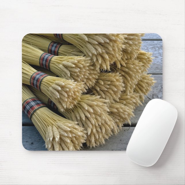 Mousepad Trigo de outono embalado com fitas de Xadrez (Com mouse)