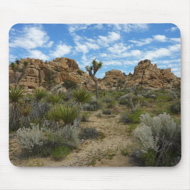 Mousepad Trilha Barker Dam Loop no Parque Nacional Joshua T (Frente)