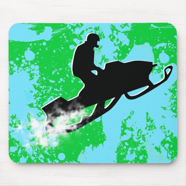 Mousepad trilha de pó movente de neve (Frente)