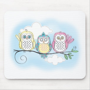 Mousepad Trio da coruja