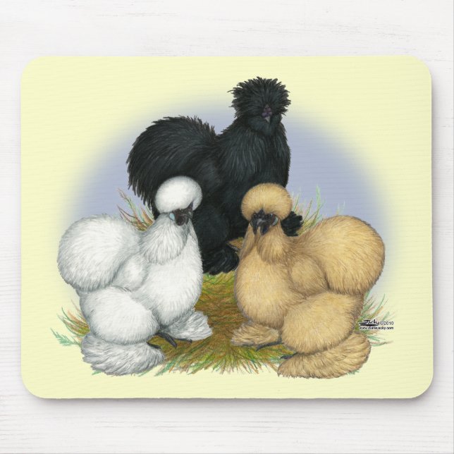 Mousepad Trio de Silkie (Frente)