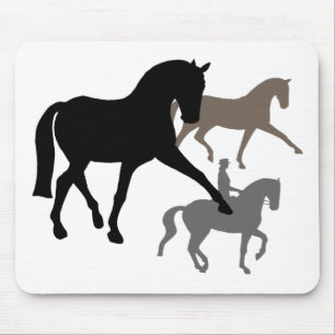Mousepad Trio dos cavalos do adestramento