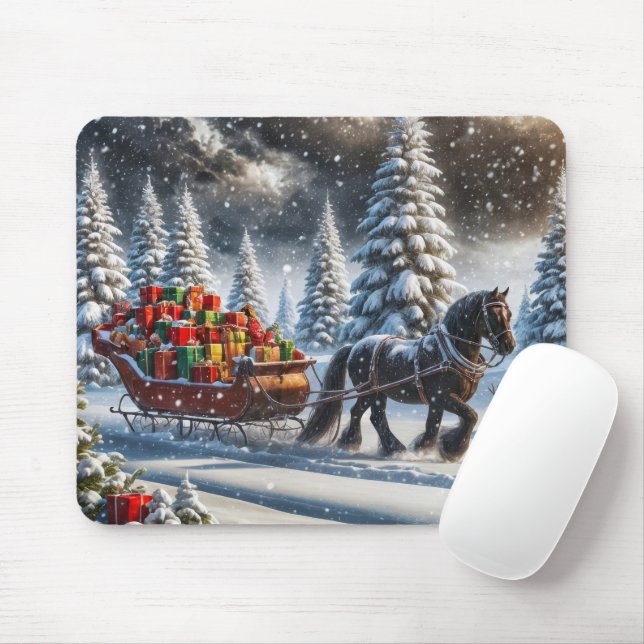 Mousepad Tripa De Natal Cheia De Presentes (Com mouse)