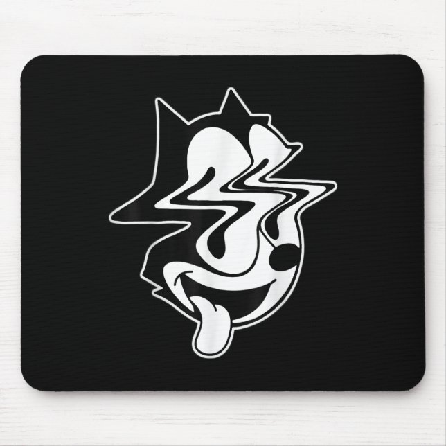 Mousepad Trippy Felix Cat Blackwork (Frente)