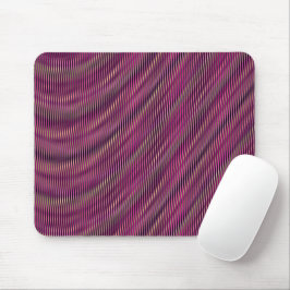 Mousepad Trippy Glitch Burgundy Moiré Effect Vibes Legal