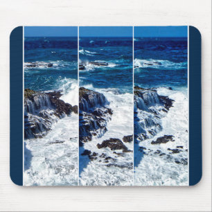 Mousepad Triptys De Ondas De Cruzamento Na Placa Do Mouse D