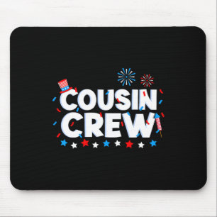 Mousepad Tripulação 4 de julho Matchin Patriótico da Famíli