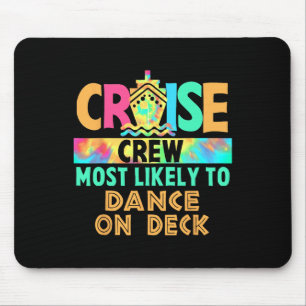 Mousepad Tripulação de Cruzeiro de Férias Tie Dye Mais Prop