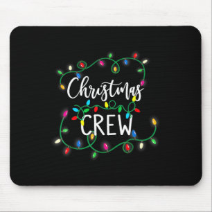 Mousepad Tripulação de Natal Luz Família Correspondendo Pij