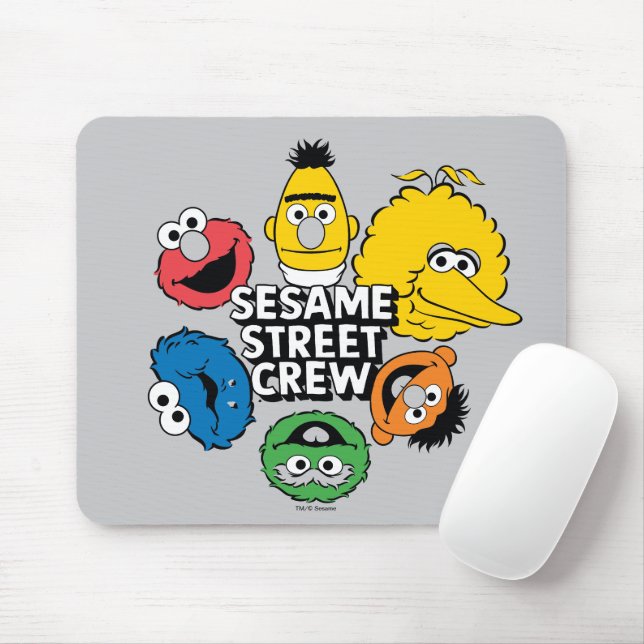 Mousepad Tripulação de Rua Sésamo (Com mouse)