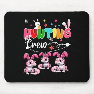 Mousepad Tripulação Três Coelhinhos Da Páscoa Geckos Caçand
