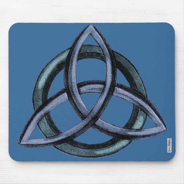 Mousepad Triquetra (azul) (Frente)