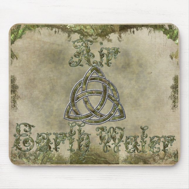 Mousepad Triquetra Natural, Terra Água do Ar (Frente)