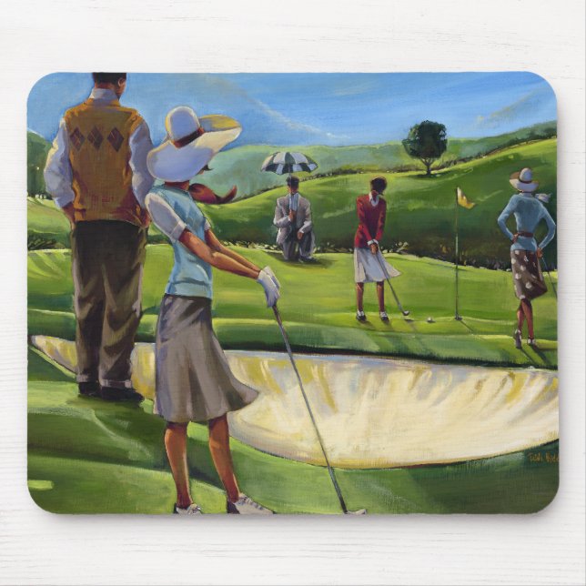 Mousepad Trish Biddle - golfe das senhoras (Frente)