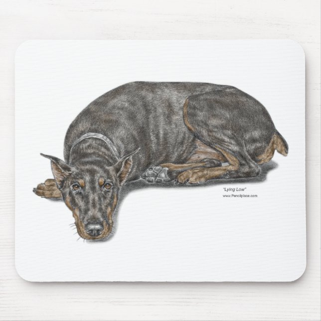 Mousepad Triste Culpado, Procurando Doberman (Frente)