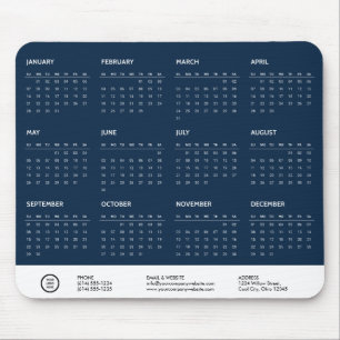 Mousepad Troca de logotipo da empresa no Calendário 2024 Az