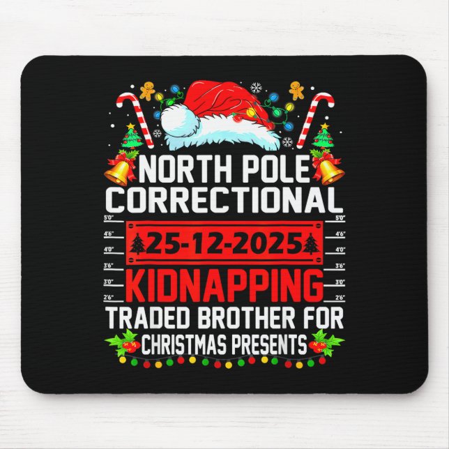 Mousepad Troca de Sequestro de Natal Correcional do Polo No (Frente)
