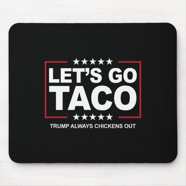 Mousepad Trocadilho Comida Comércio Engraçado Trump Sempre  (Frente)