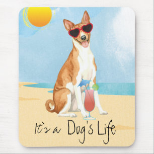 Mousepad Troço de Mouse Summer Basenji