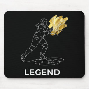 Mousepad Troféu de Jogadora de Hóquei Lendária