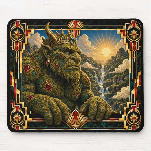 Mousepad Troll, Art Deco Mitológico (Frente)