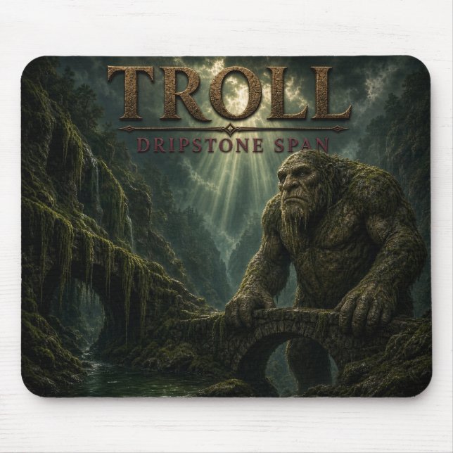 Mousepad Troll Dripstone Span Realismo Sombrio (Frente)