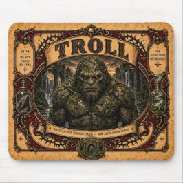 Mousepad Troll, Monstro de Circo Vintage