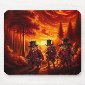 Mousepad Trolls Em Uma Caminhada Ao Pôr do Sol
