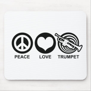 Mousepad Trombeta do amor da paz