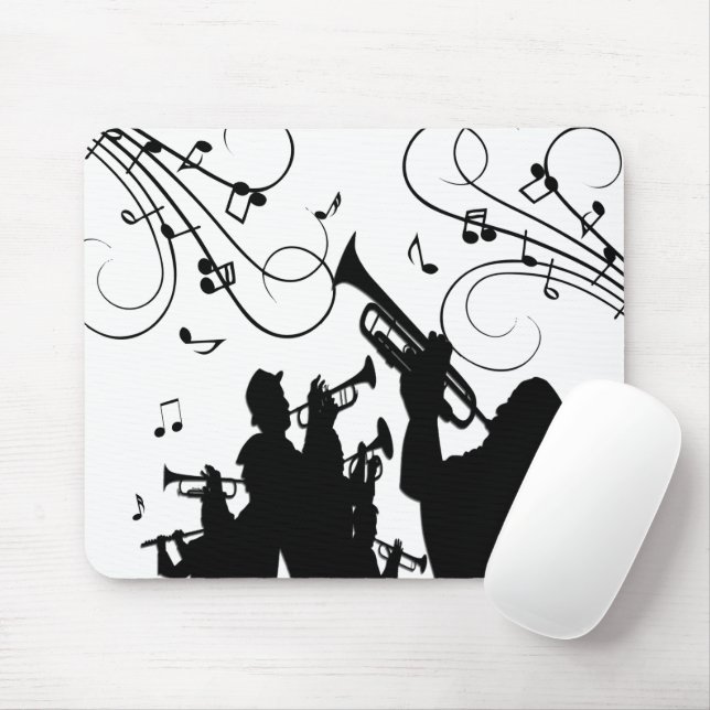 Mousepad Trompet Section Jazz Music (Com mouse)