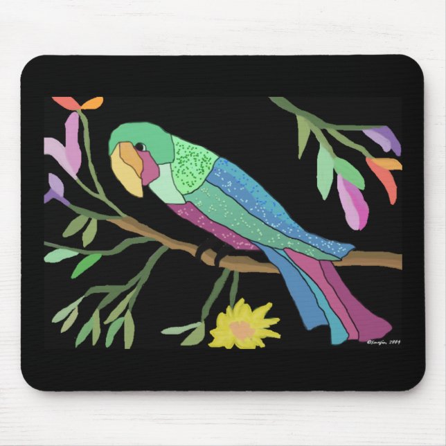 Mousepad tropical do paraíso (Frente)