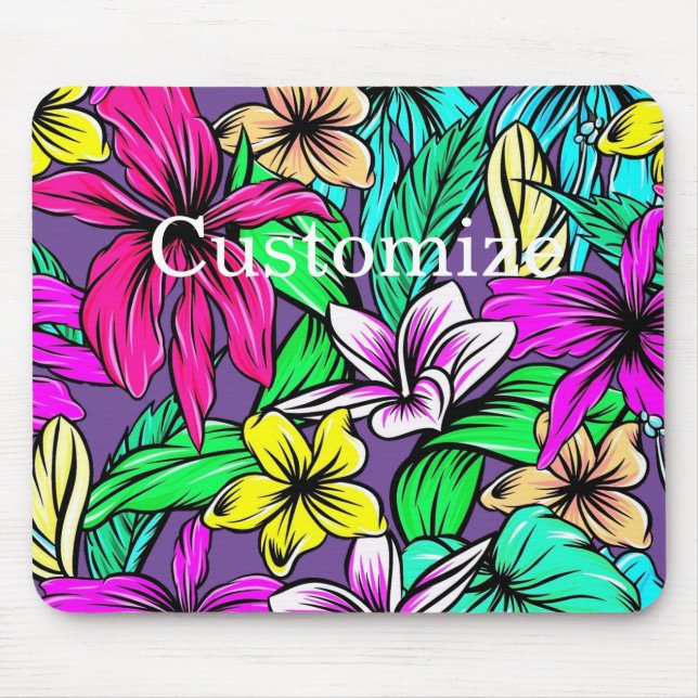 Mousepad Tropical Flower Mix Thunder_Cove (Frente)
