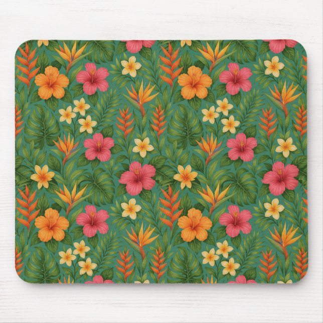 Mousepad Tropical/Hawaii patterned floral (Frente)