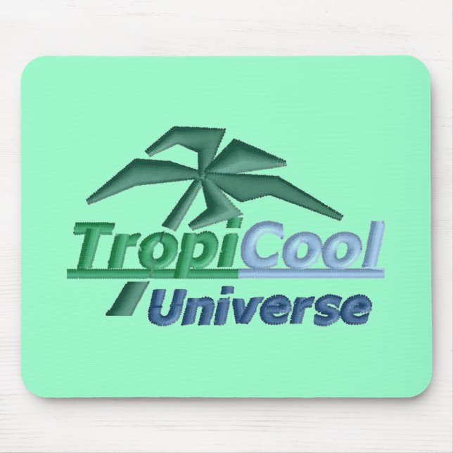 Mousepad TropiCoolPlaca do mouse Universo (verde) (Frente)
