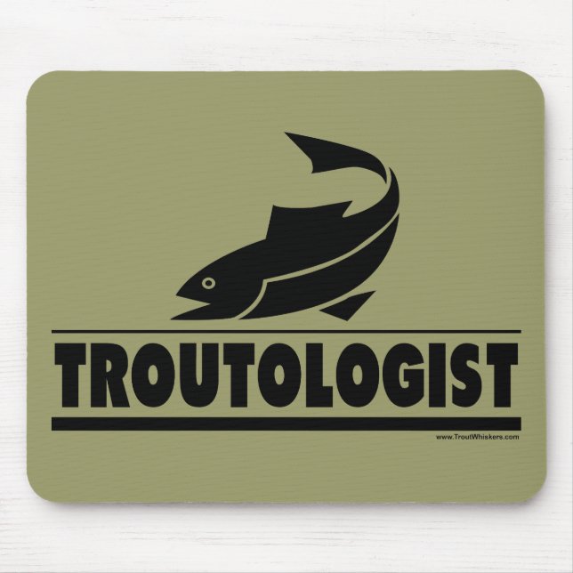 Mousepad Trout-ologista - Peixe Humoroso (Frente)