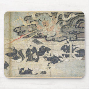 Mousepad Trovão do demónio, santuário de Tenjin, períod