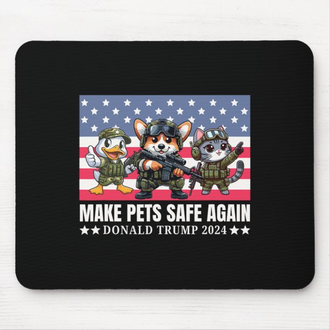 Mousepad Trump 2024 Cão Funny Corgi (Frente)