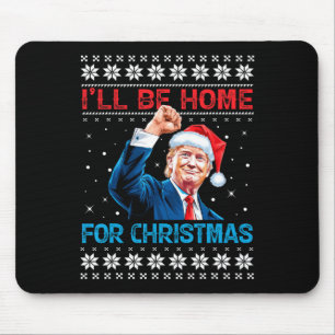 Mousepad Trump 2024 Estarei Em Casa Para Papais noeis De Na